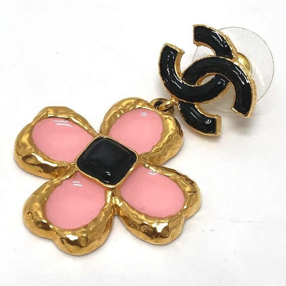 CHANEL Black Logo Earrings - Picture 8 of 13